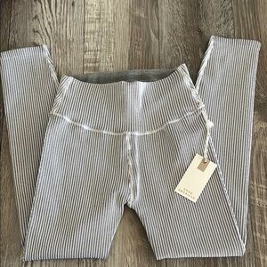 Good American black stripes Leggings